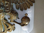 Massive Antique Russian Imperial Brass Double-Headed Eagle Coat of Arms Wall Plaque — 40cm, 7kg