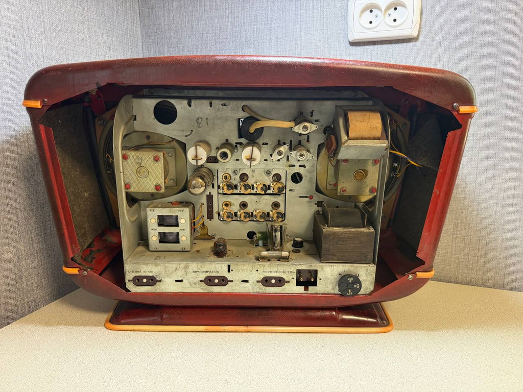 ULTRA RARE Red Star-54 Soviet Tube Radio Zvezda-54 USSR — Working | Museum Condition