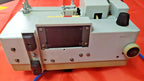 Vintage Soviet movie projector with carrying handle and foldable reel arm – detail 6