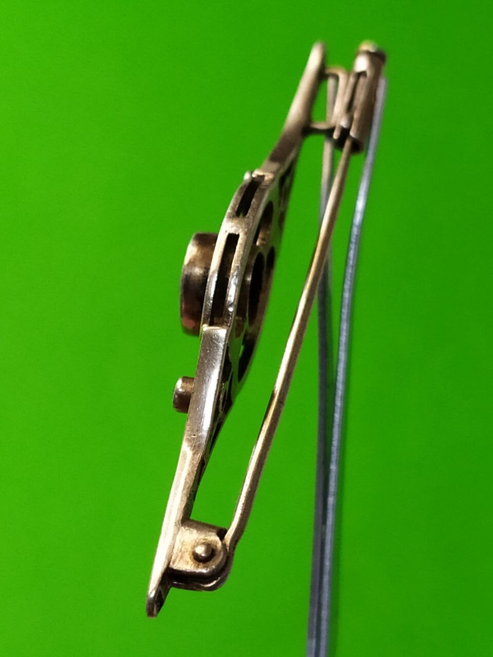 875 silver brooch, reverse side view – detail 15