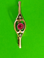 875 silver brooch, reverse side view