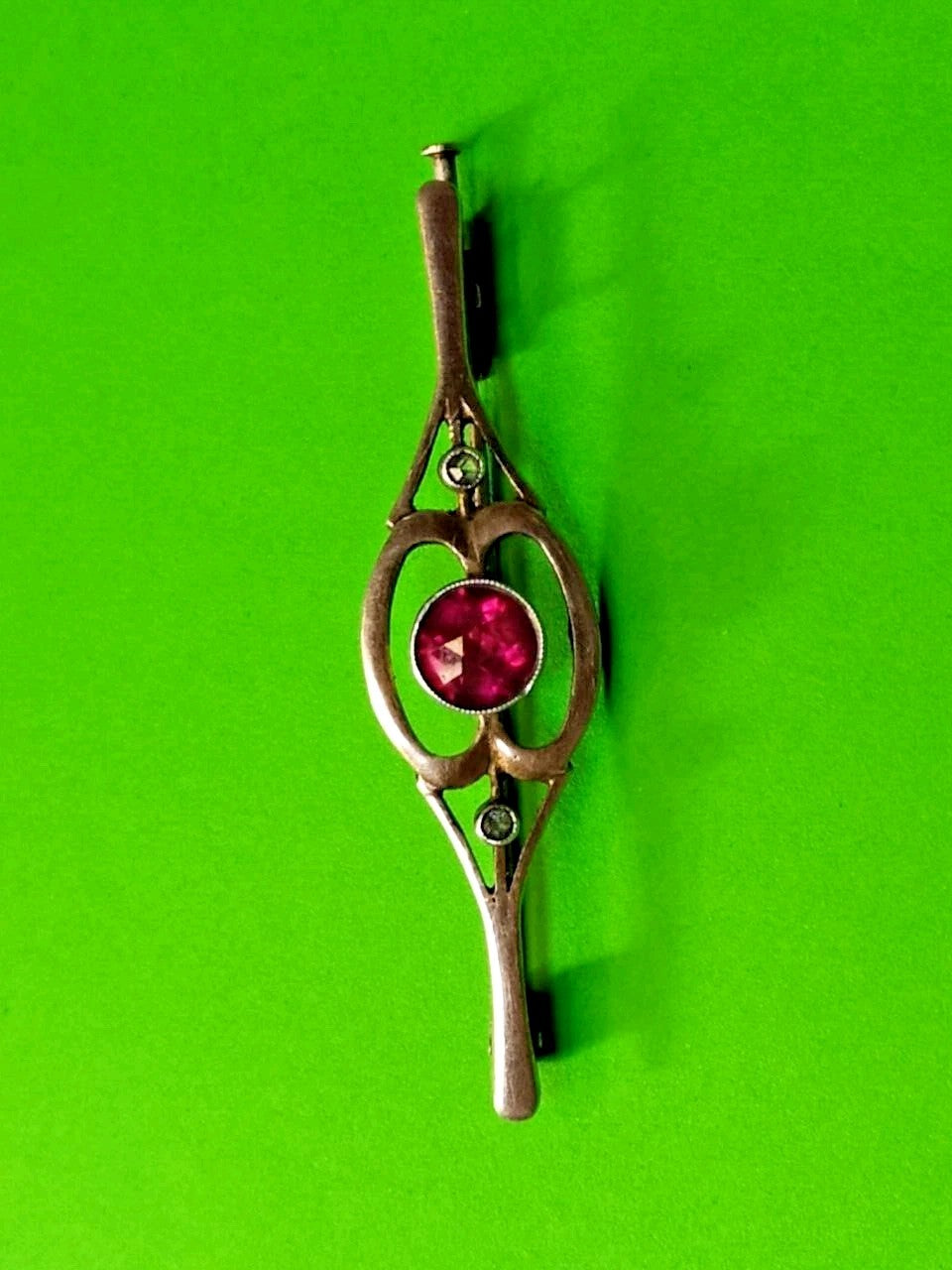 875 silver brooch, reverse side view – detail 6