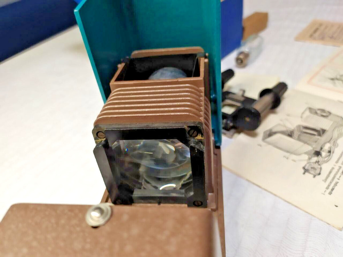 Rare USSR Diaprojector "Etude" FED - Tested & Working - Box & Manual - 1970s