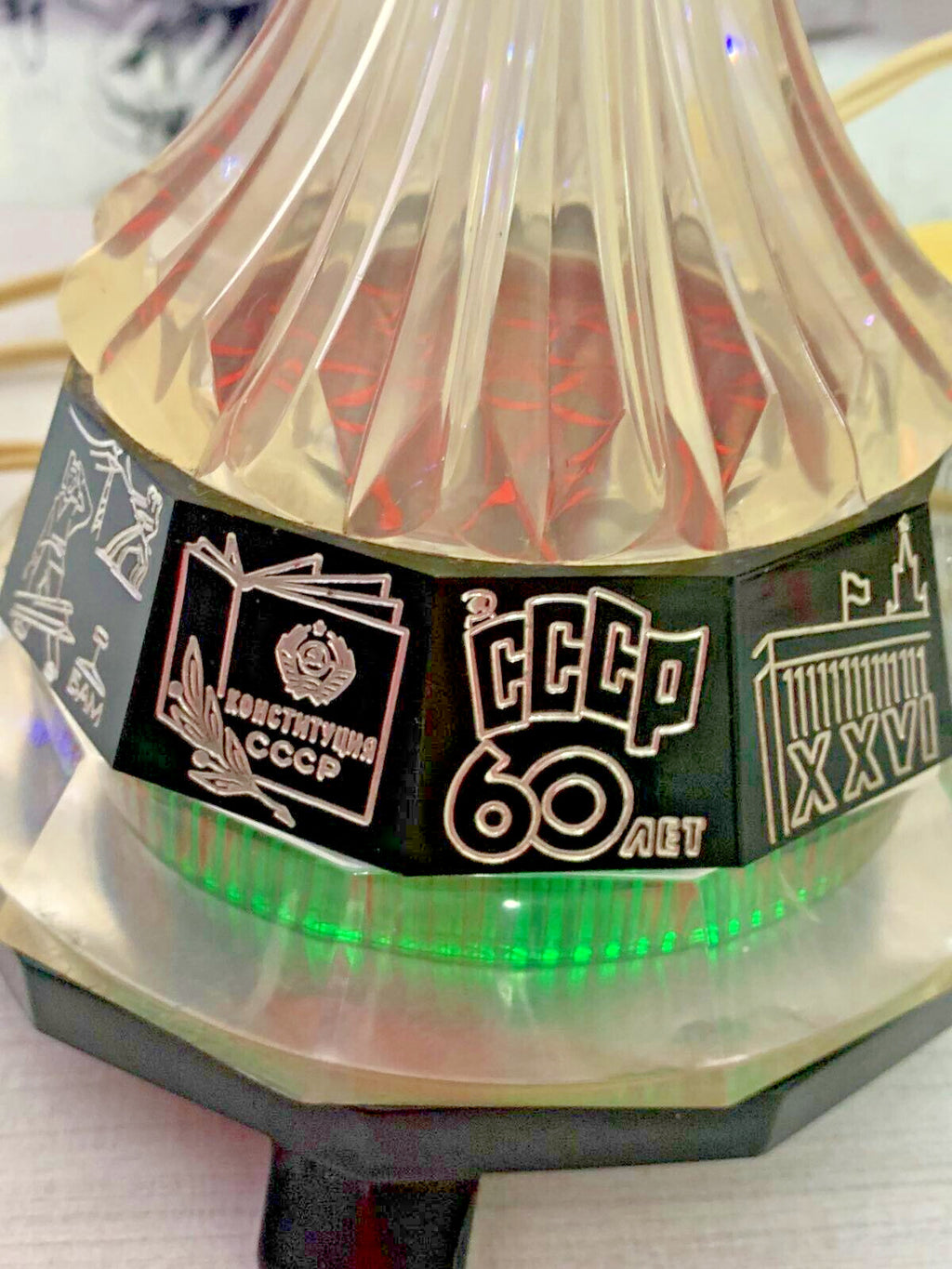 RAKETA Rocket Lamp Space Age USSR 60 Years Anniversary Soviet Night Light