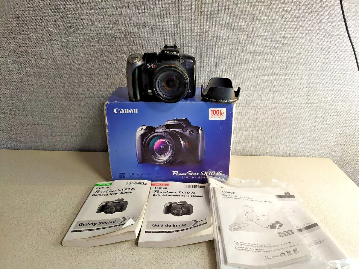 Canon Power Shot SX10 IS 20x Optical Zoom 10.0MP Digital Camera Black