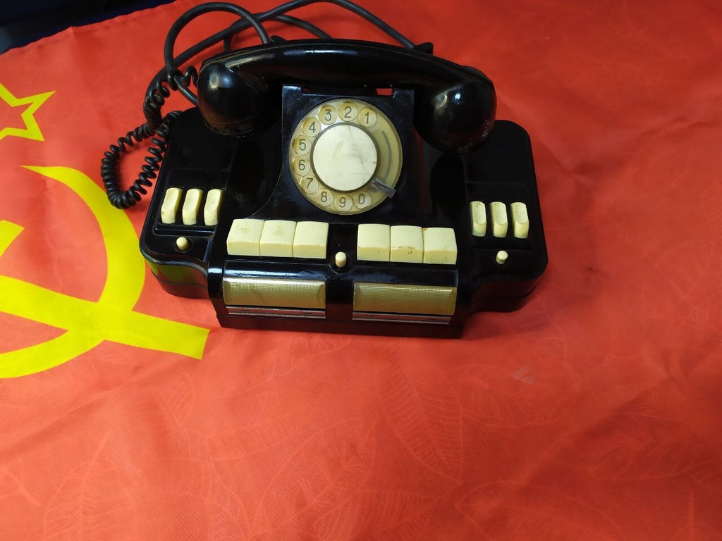 RARE Vintage Soviet Director Telephone KD-6 USSR Office Intercom Bakelite 1972
