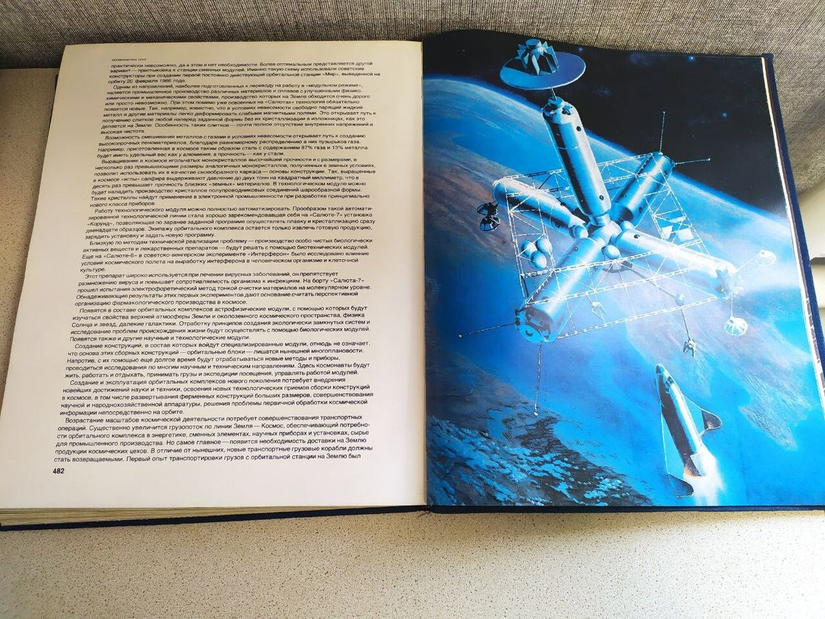 RARE USSR Space Program Encyclopedia "Cosmonautics USSR" - Huge Illustrated Book