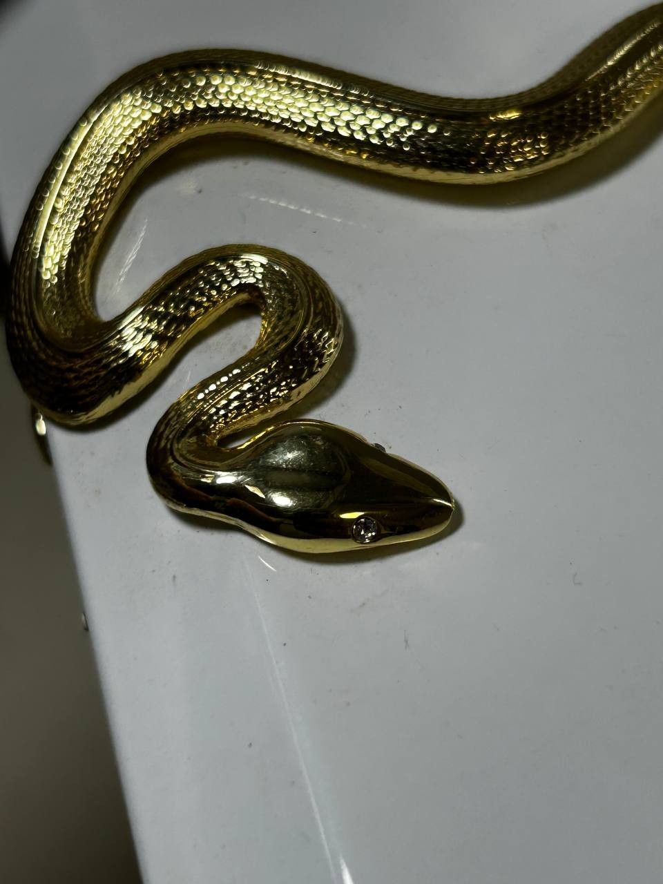 Authentic KILIAN Paris White Lacquer Clutch Case Gold Snake – Good Girl Gone Bad