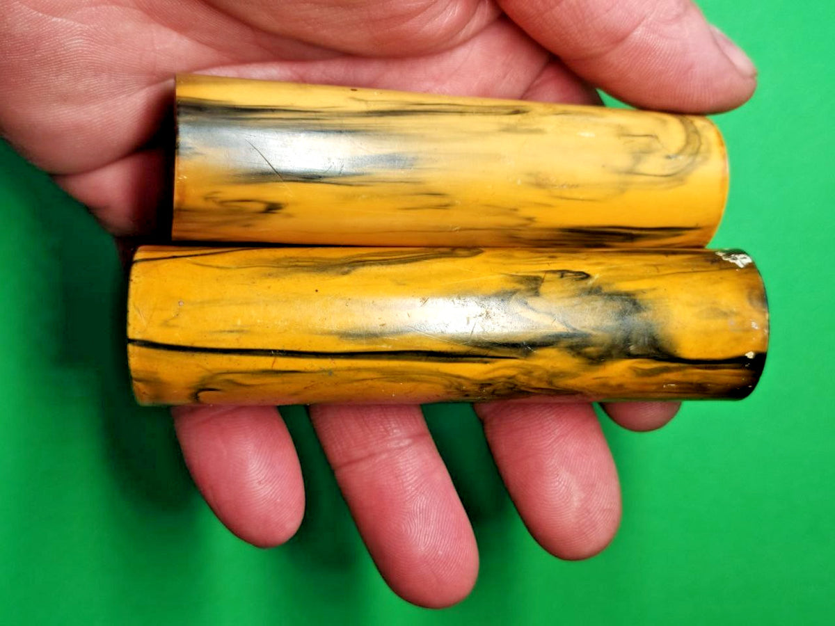 Bakelite Door Handle Catalin Faturan USSR 132 grams. Set with the same color