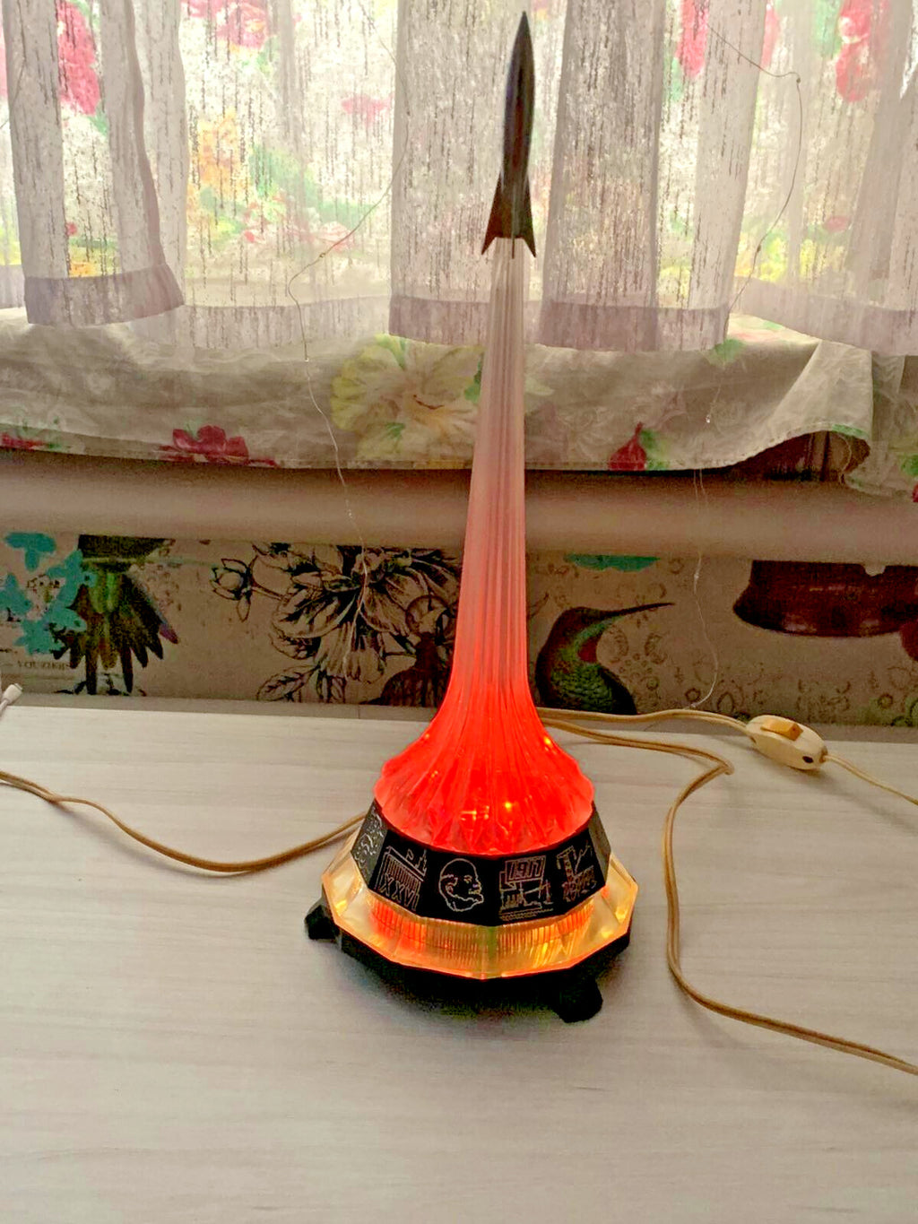 RAKETA Rocket Lamp Space Age USSR 60 Years Anniversary Soviet Night Light