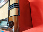 Back panel of Soviet valve radio with tube layout diagram – detail 6