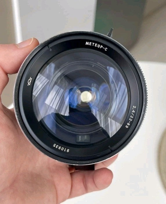 Meteor-S 22-89mm f/2.4 Soviet 16mm Movie Camera Zoom Lens Kinor-16 USSR Rare