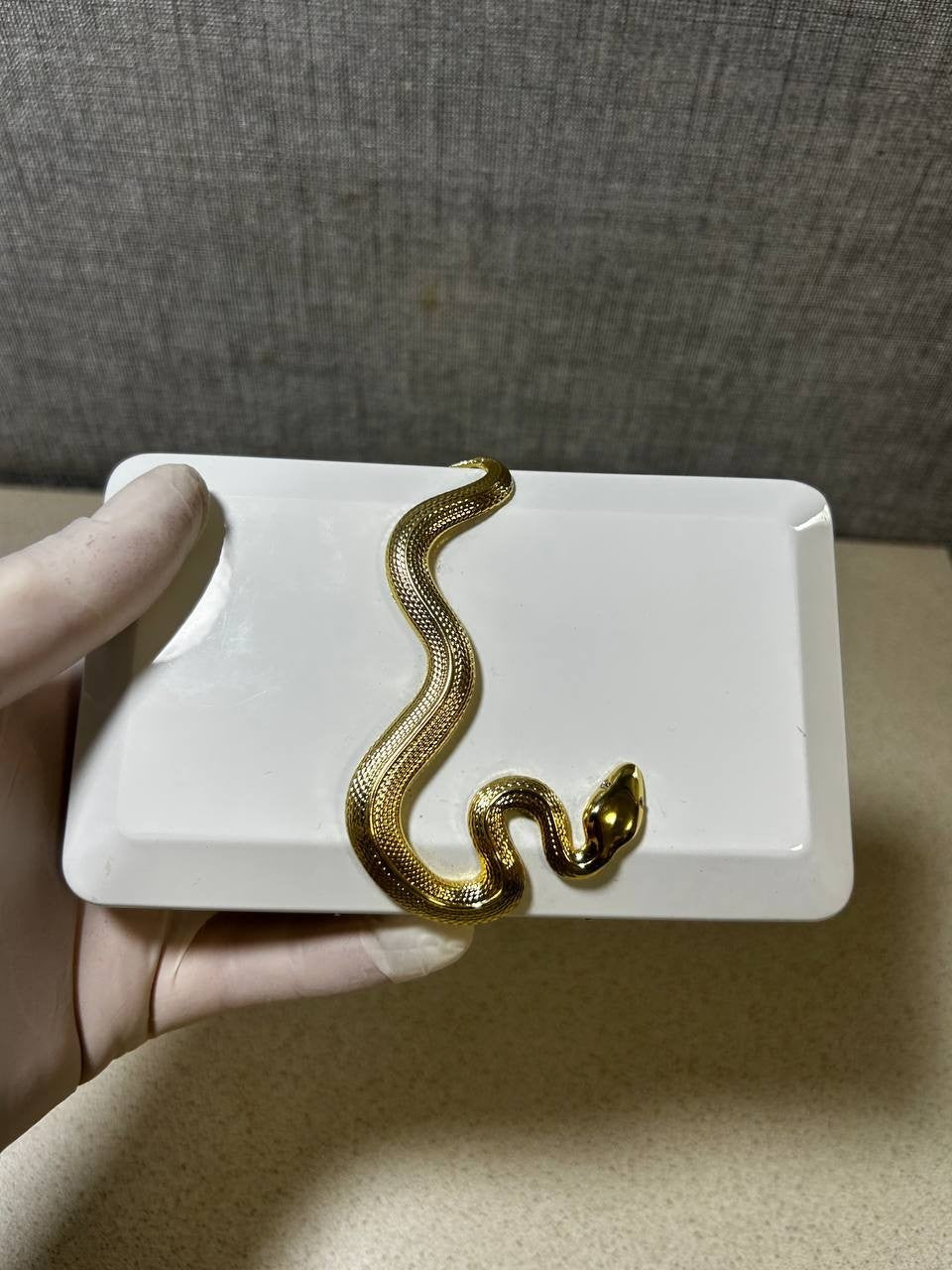 Authentic KILIAN Paris White Lacquer Clutch Case Gold Snake – Good Girl Gone Bad