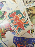 Lot of 70 Vintage Soviet Postcards 1960s-1980s USSR New Year Space Christmas Art