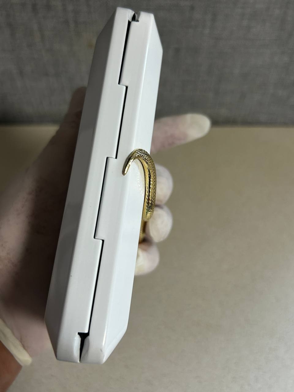 Authentic KILIAN Paris White Lacquer Clutch Case Gold Snake – Good Girl Gone Bad