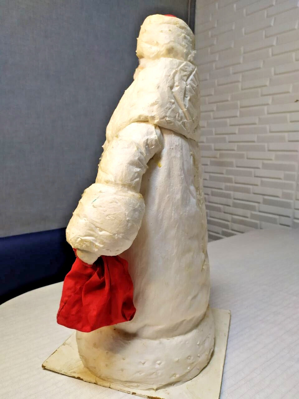 Large Antique USSR Christmas Santa Claus Ded Moroz Figurine Ukraine Soviet 53cm