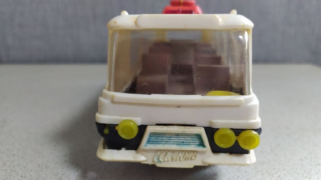 Rare Vintage Soviet Toy Bus "Selena" USSR Space Age Design 1970s Minsk Kalibr