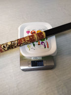 Wooden cane with rubber tip standing upright for size – detail 13