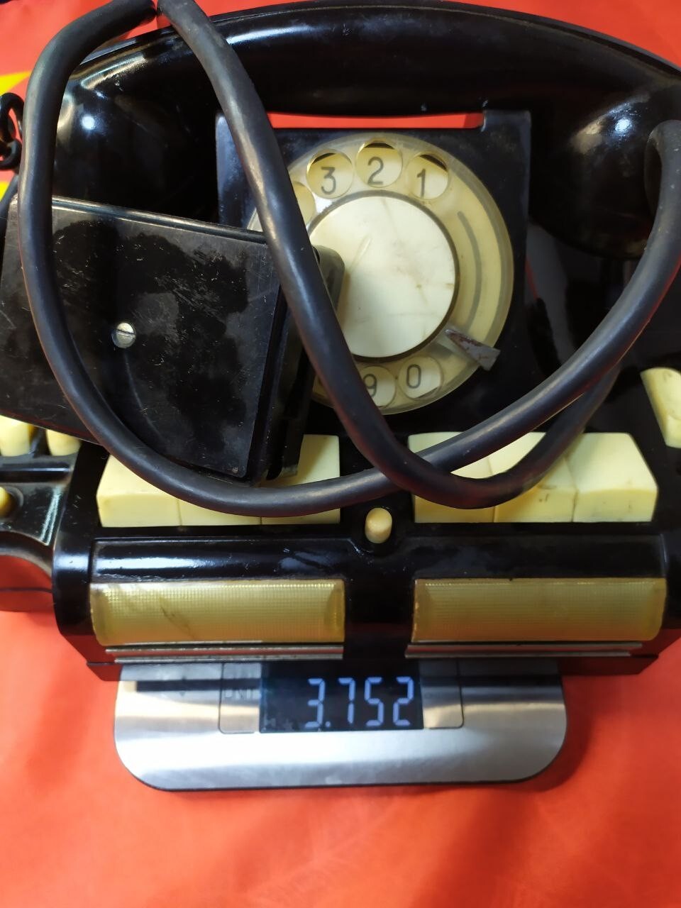 RARE Vintage Soviet Director Telephone KD-6 USSR Office Intercom Bakelite 1972