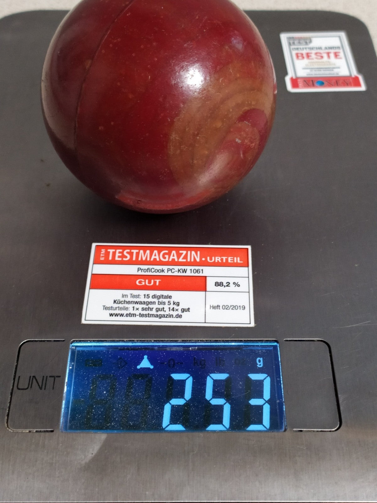 TESTED Authentic Vintage Bakelite Catalin Sphere Ball Deep Cherry Red Marbled...