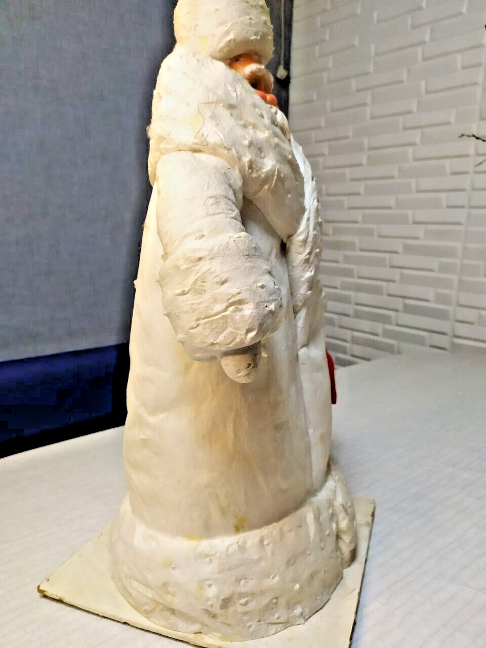 Large Antique USSR Christmas Santa Claus Ded Moroz Figurine Ukraine Soviet 53cm