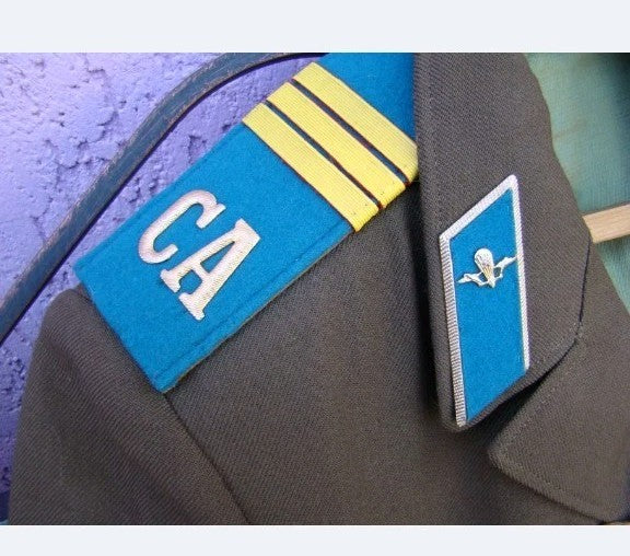 Rare vintage Soviet parade uniform of the VDV (Airborne Troops of the USSR)