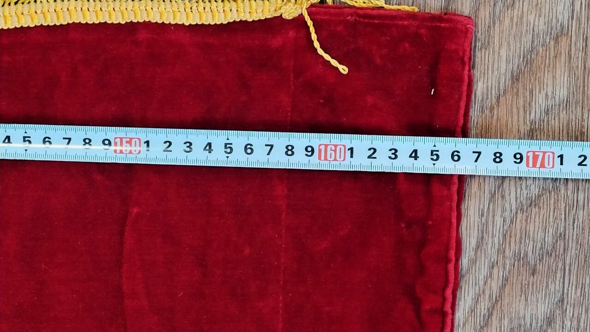 USSR Velvet Flag Banner Soviet Union Doubl Sided Lenin Emblem 63"X51" Comunism