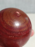 Catalin sphere paperweight with casting line along the equator – detail 6