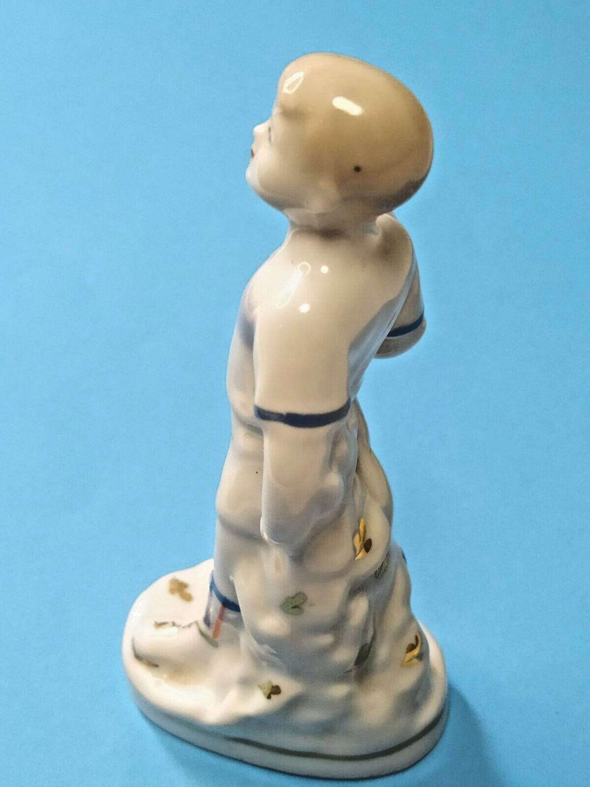 Rare Soviet Porcelain Figurine"Young Footballer"Dynamo Team Polonne ZHK 1950-60s