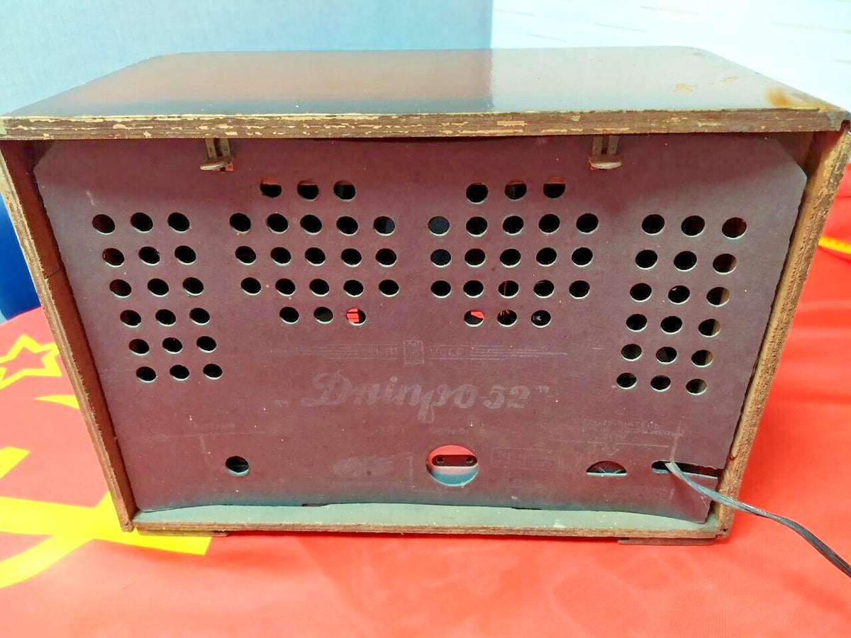 Rare Soviet Tube Radio Dnipro-52 Fully Working USSR Retro Vintage Audio 1950s