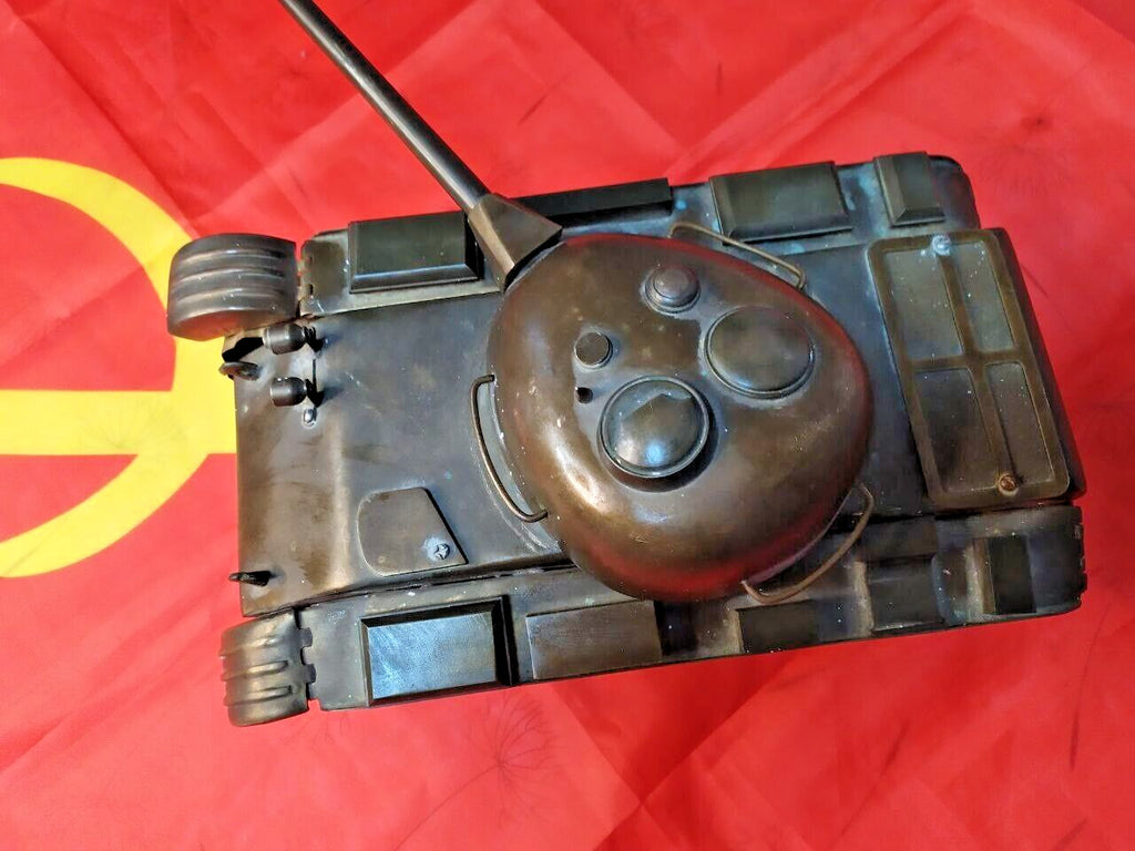 Large Vintage Brass Soviet Tank T-54 T-55 Model Handmade Trench Art USSR 4.6kg
