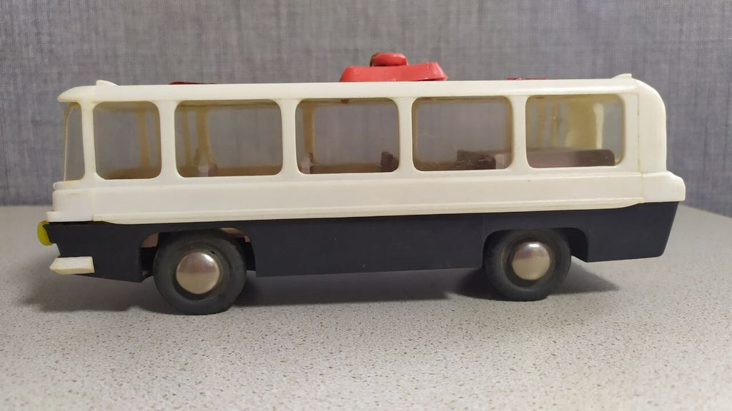 Rare Vintage Soviet Toy Bus "Selena" USSR Space Age Design 1970s Minsk Kalibr