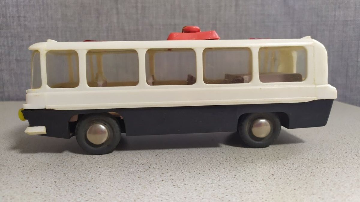 Rare Vintage Soviet Toy Bus "Selena" USSR Space Age Design 1970s Minsk Kalibr