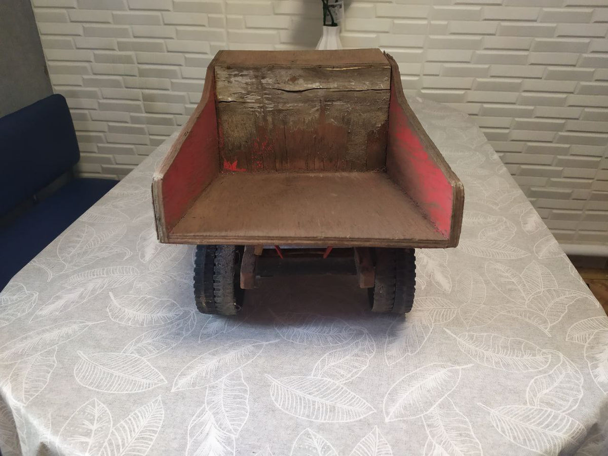 Rare Vintage XXL Wooden BelAZ Dump Truck Soviet USSR Toy 58cm/23" Collectible
