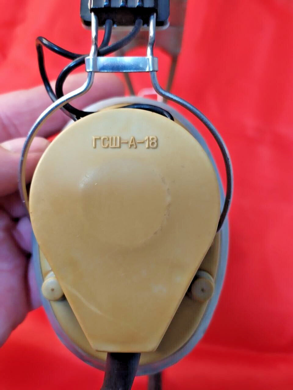 Rare GSH-A-18 USSR Aviation Headset - Soviet Air Force Pilot Equipment - Authent