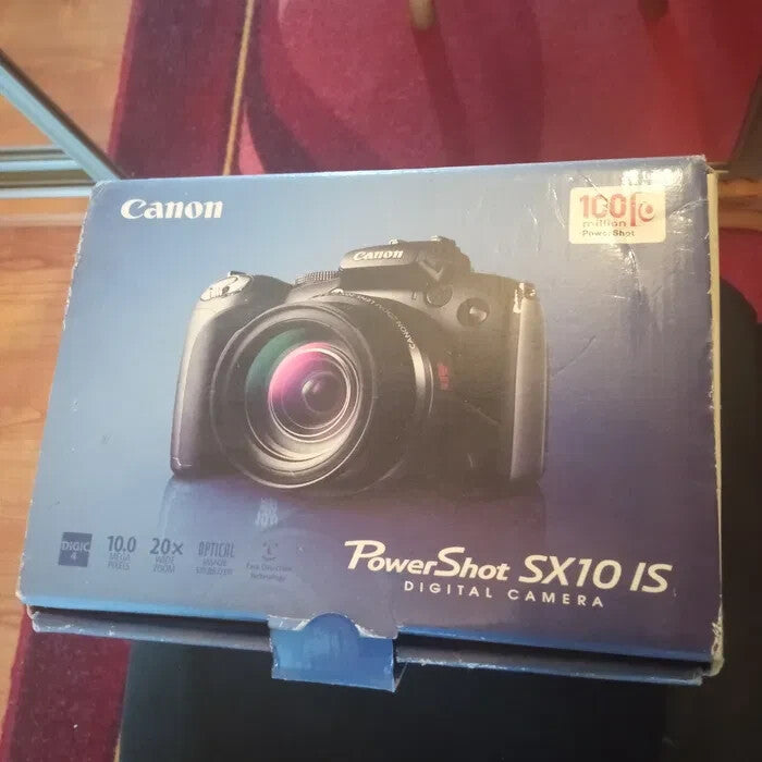 Canon Power Shot SX10 IS 20x Optical Zoom 10.0MP Digital Camera Black