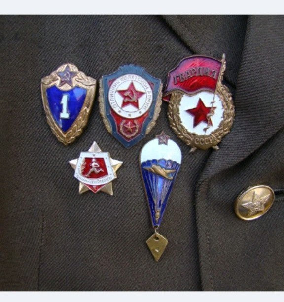 Rare vintage Soviet parade uniform of the VDV (Airborne Troops of the USSR)