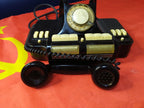 Metal nameplate on the bottom of a Soviet KD-6 office telephone dated 1972