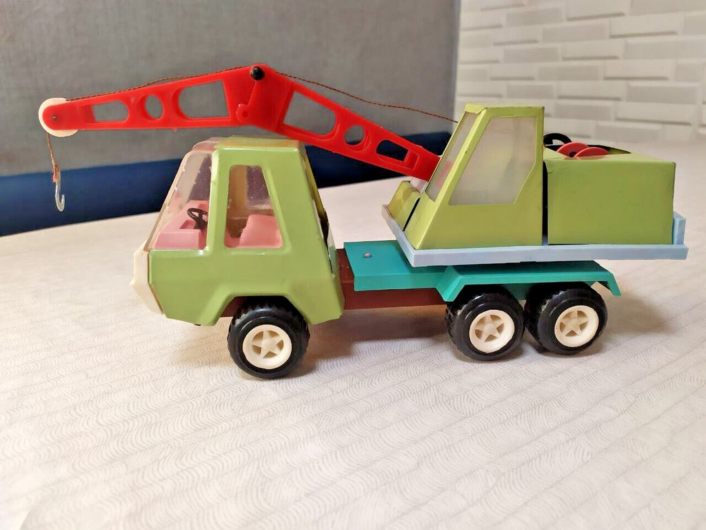 Rare Vintage USSR Toy Truck Mobile Crane "Malysh" Series Made in Soviet Union