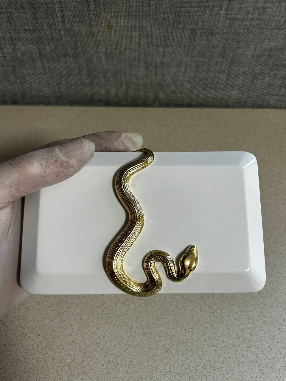 Authentic KILIAN Paris White Lacquer Clutch Case Gold Snake – Good Girl Gone Bad