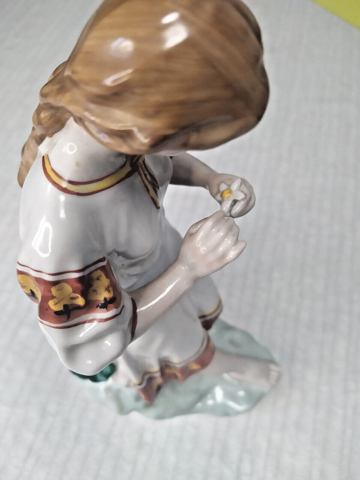 Rare Soviet Era Porcelain Statue Ukrainian Girl in Folk Costume Polonne 1960s