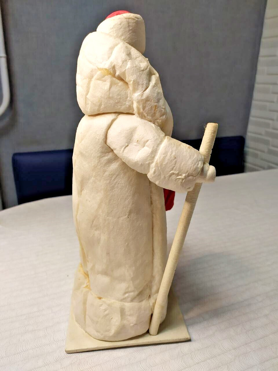 Rare USSR Christmas Toy Ded Moroz 1972 Rivne Toy Factory Ukraine Vintage Paper