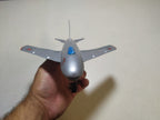 Soviet metal toy fighter with working landing gear wheels – detail 6