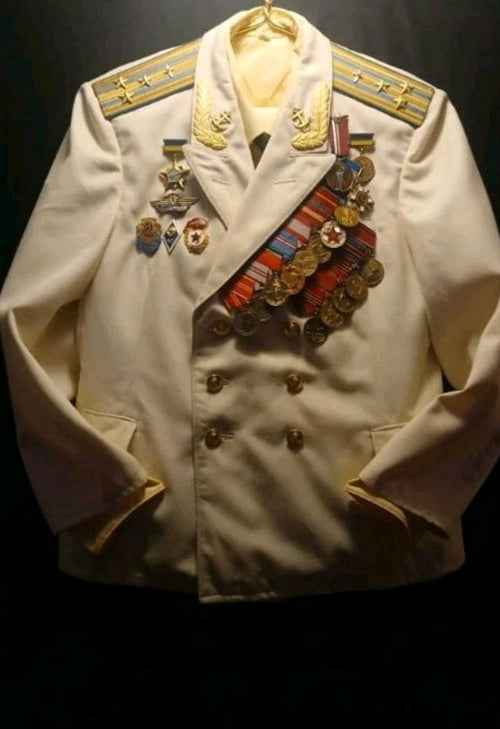1972 USSR Naval Aviation Colonel Dress Uniform Set Tunic Pants Shirt Medals