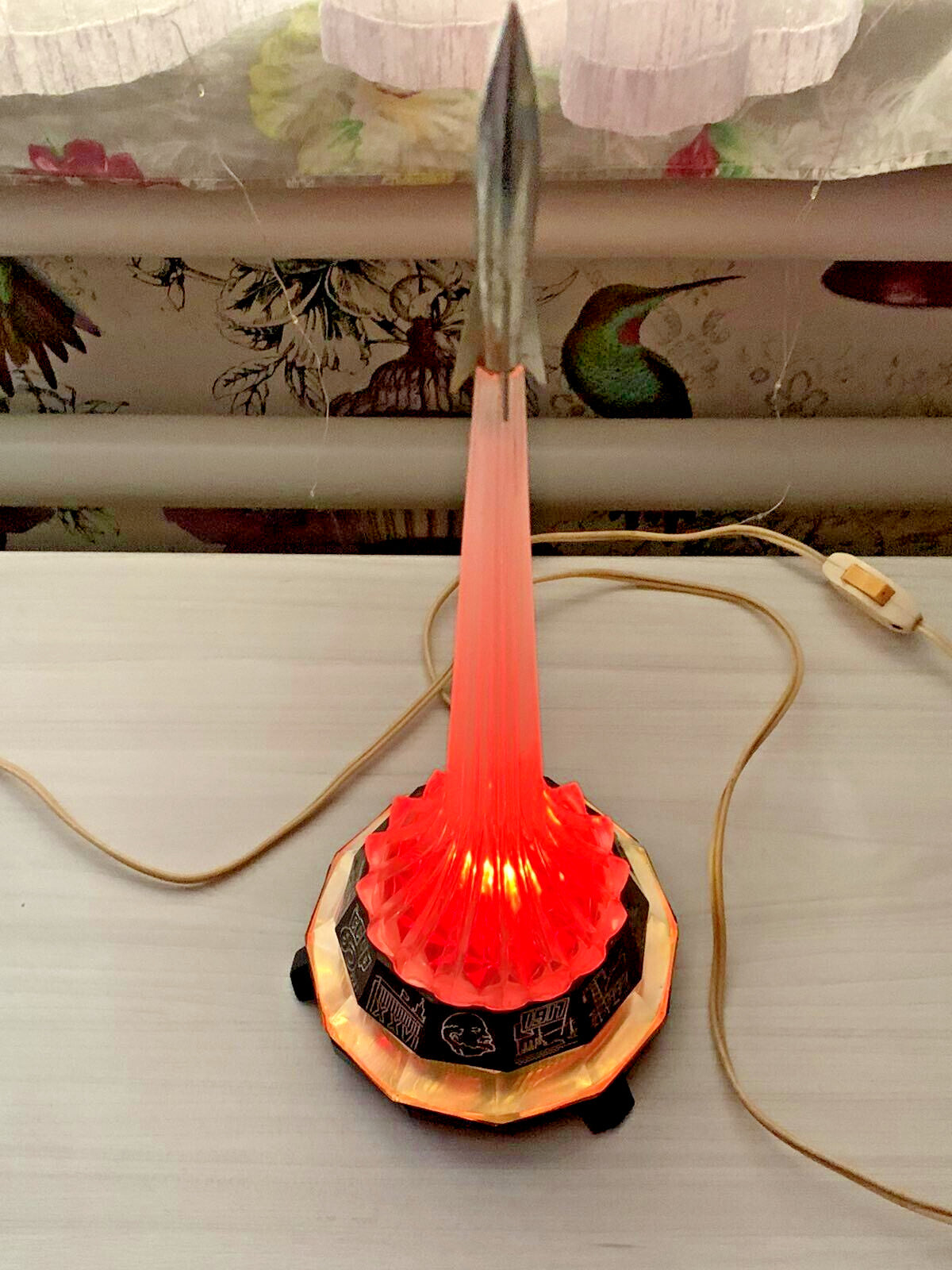RAKETA Rocket Lamp Space Age USSR 60 Years Anniversary Soviet Night Light