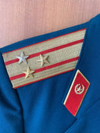 Green Soviet officer trousers from a colonel's uniform – detail 5