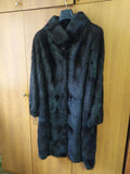 Luxury Brand SHERO Genuine Real Mink Fur Coat Jacket Black Dark Brown Size48 NEW