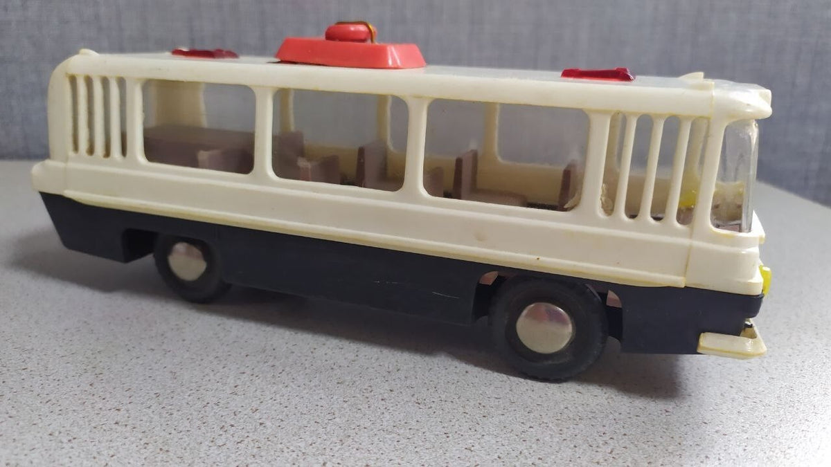Rare Vintage Soviet Toy Bus "Selena" USSR Space Age Design 1970s Minsk Kalibr