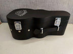 Back of Jack Daniel's guitar case with embossed music history text – detail 7