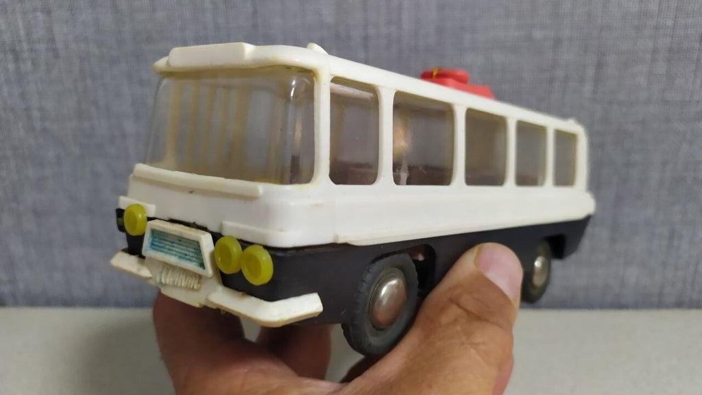 Rare Vintage Soviet Toy Bus "Selena" USSR Space Age Design 1970s Minsk Kalibr